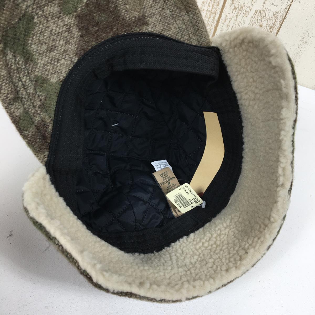 【MEN's M】 エルエルビーン × Todd Snyder（トッドスナイダー）シェルパラインド ハンティングキャップ Sherpa Lined Hunting Cap フリース ウール キルティング インサレーション 2021限定 生産終了モデル 入手困難 LLBEAN 512256/TC512256 Dark Khaki Camo ブラウン系