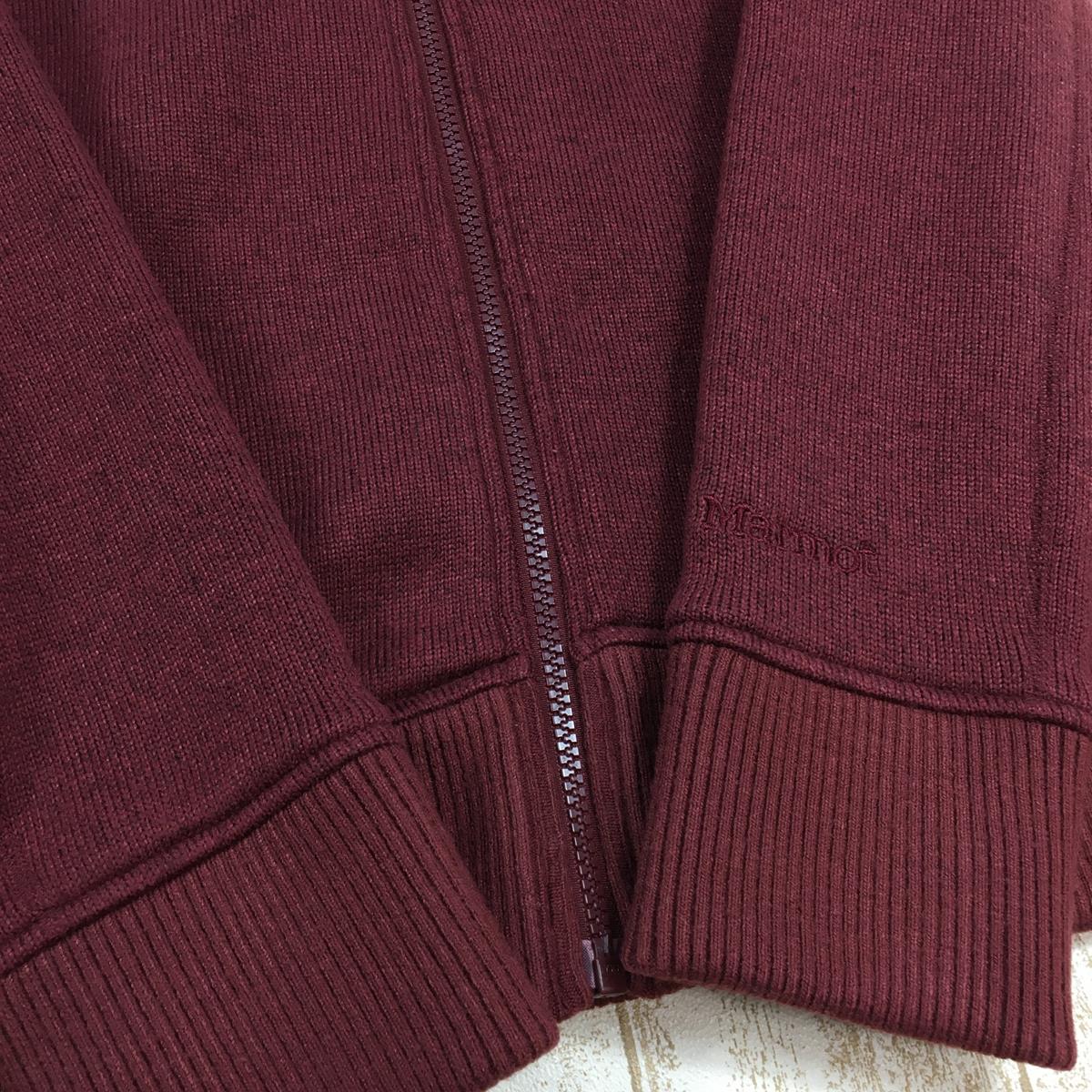 【WOMEN's M】 マーモット セーター フリース ジャケット Sweater Fleece Jacket ニット調 MARMOT Bordeaux レッド系