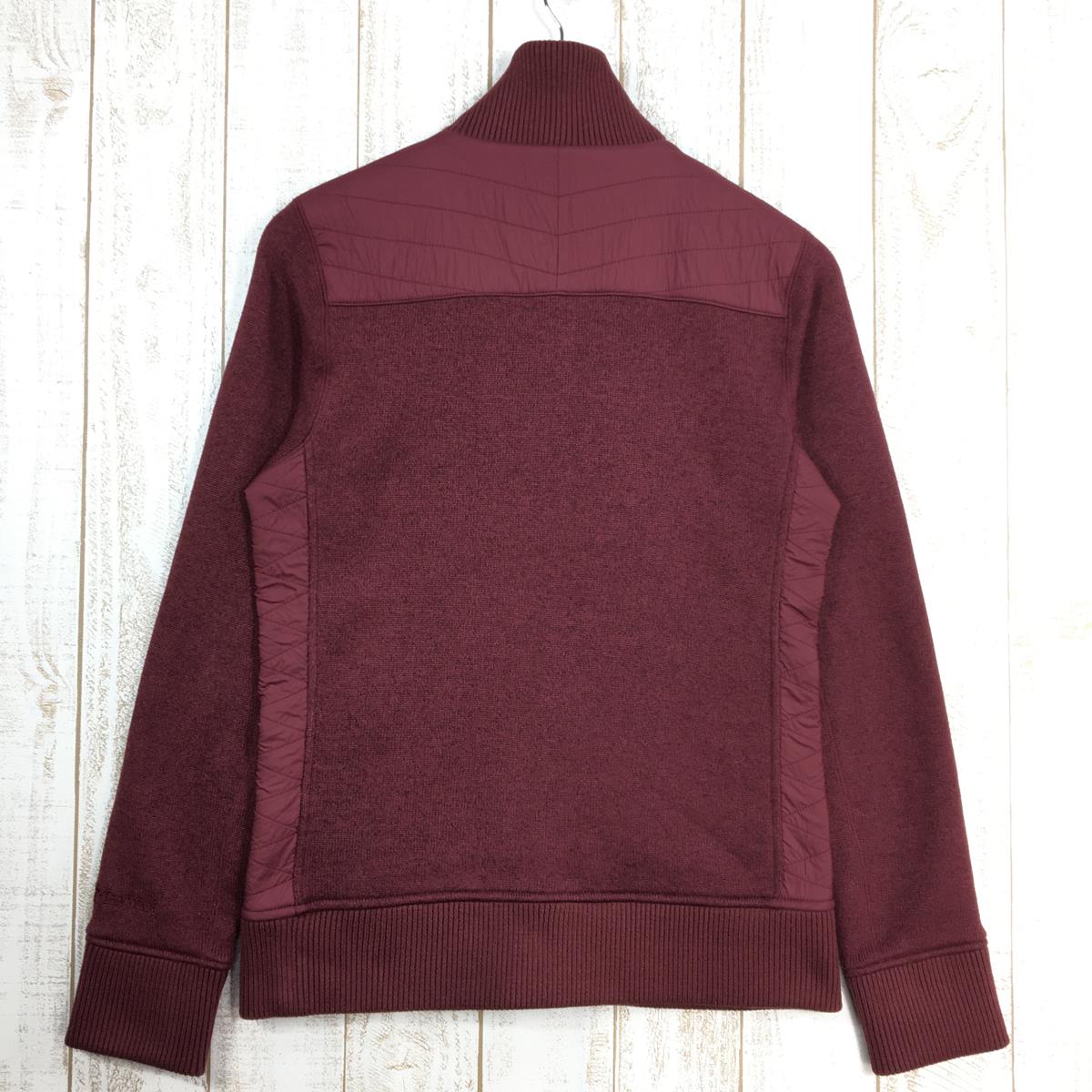 【WOMEN's M】 マーモット セーター フリース ジャケット Sweater Fleece Jacket ニット調 MARMOT Bordeaux レッド系