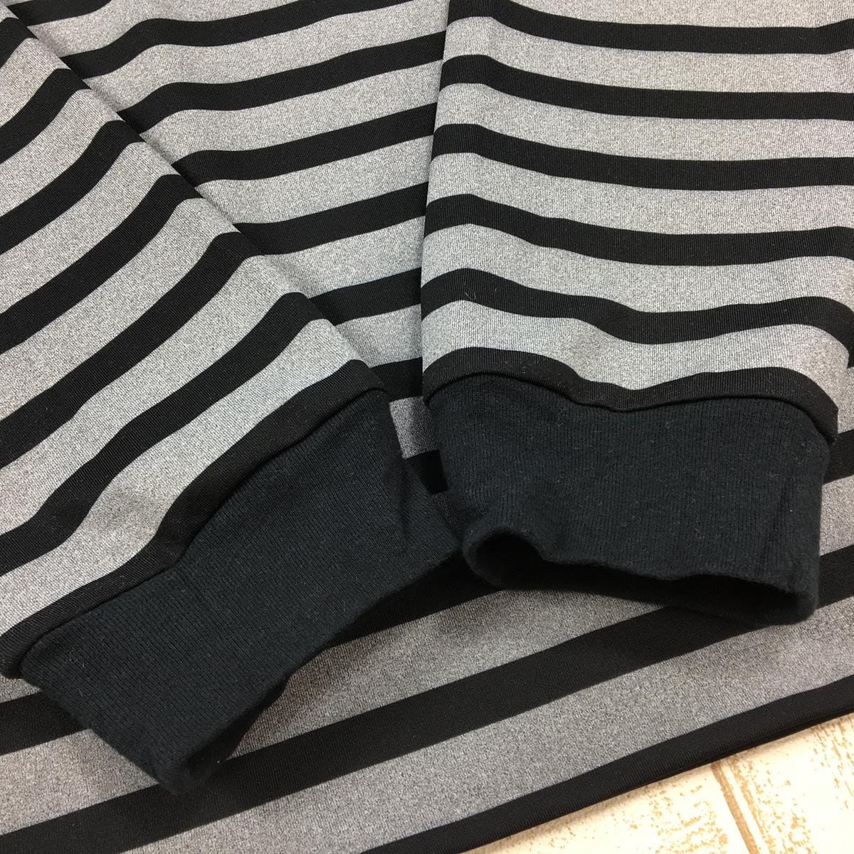 【UNISEX S】 ブラックブリック Black Brick ロングスリーブ ストレッチ ボーダー ポケット Tシャツ Long Sleeve  Stretch Border Pocket T-Shirt 生産終了モデル 入手困難 S#BB-T04 Grey / Black グレー系