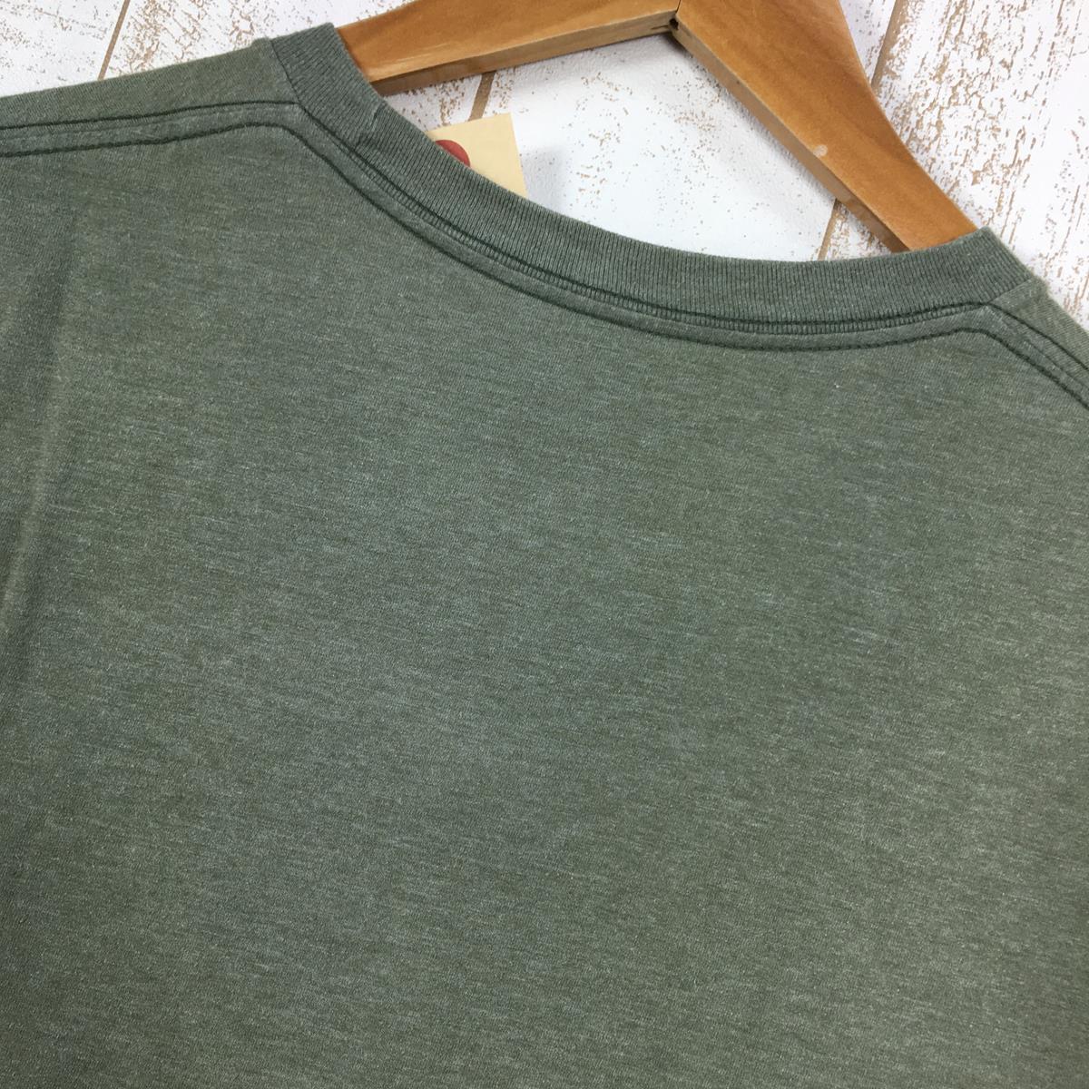 【MEN's M】 パタゴニア ボードショーツ ラベル コットンポリ ポケット Tシャツ Board Short Label Cotton/Poly Pocket T-Shirt 生産終了モデル 入手困難 PATAGONIA 39053 グリーン系