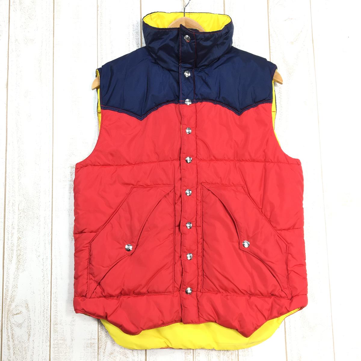 【MEN's M】 パウダーホーン マウンテニアリング ウェスタン インサレーション ベスト Western Insulation Vest POWDERHORN MOUNTAINEERING レッド系