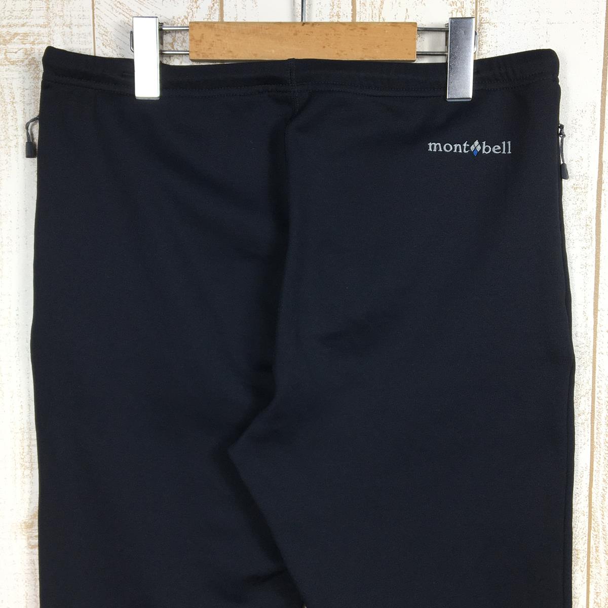 【MEN's M】 モンベル トレールアクション タイツ クリマプラス フリース パンツ レギンス MONTBELL 1105540 BK Black ブラック系