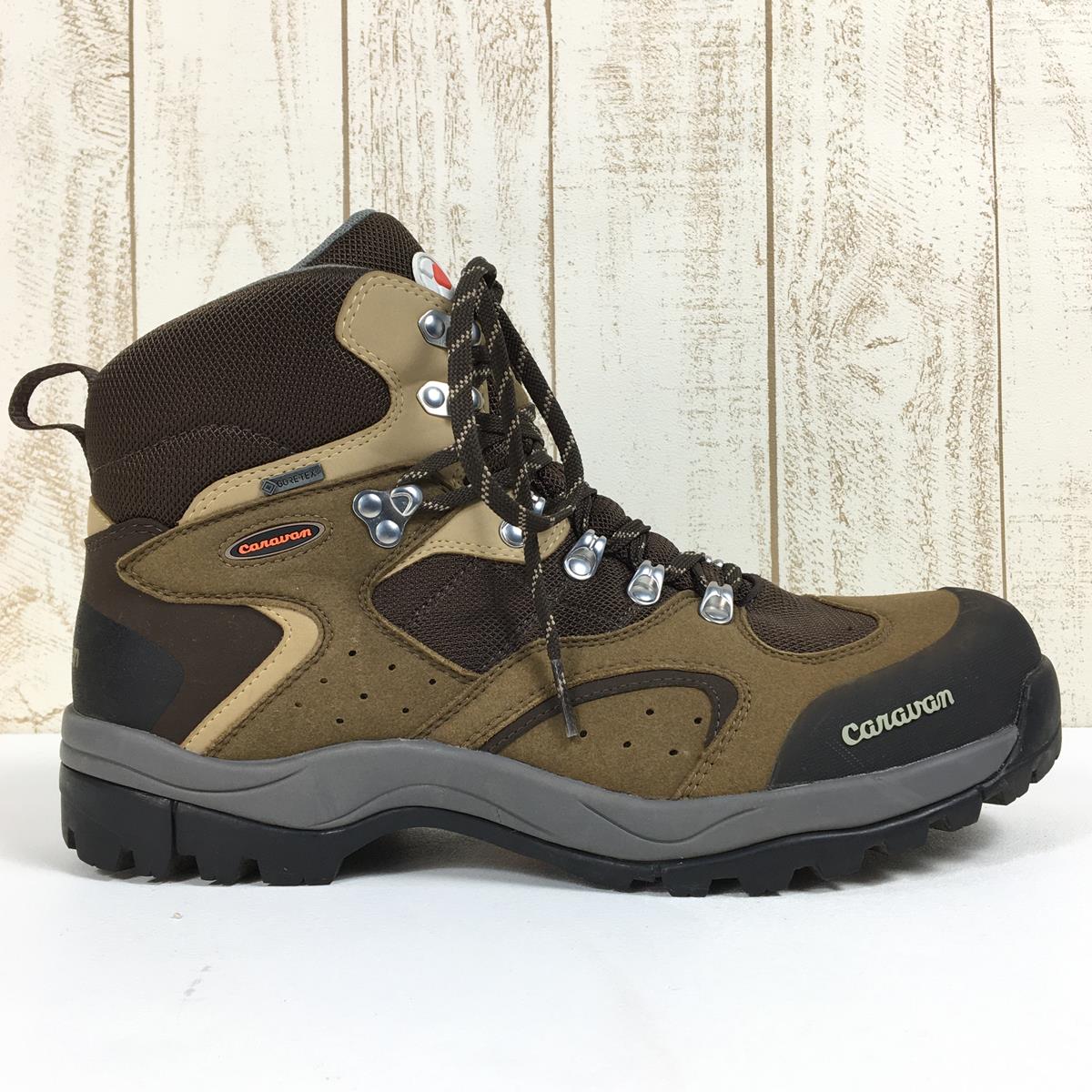 【MEN's 27.5cm】 キャラバン C1-02S トレッキングシューズ ハイカット ゴアテックス GORE-TEX CARAVAN C1_02S 440 Brown ブラウン系