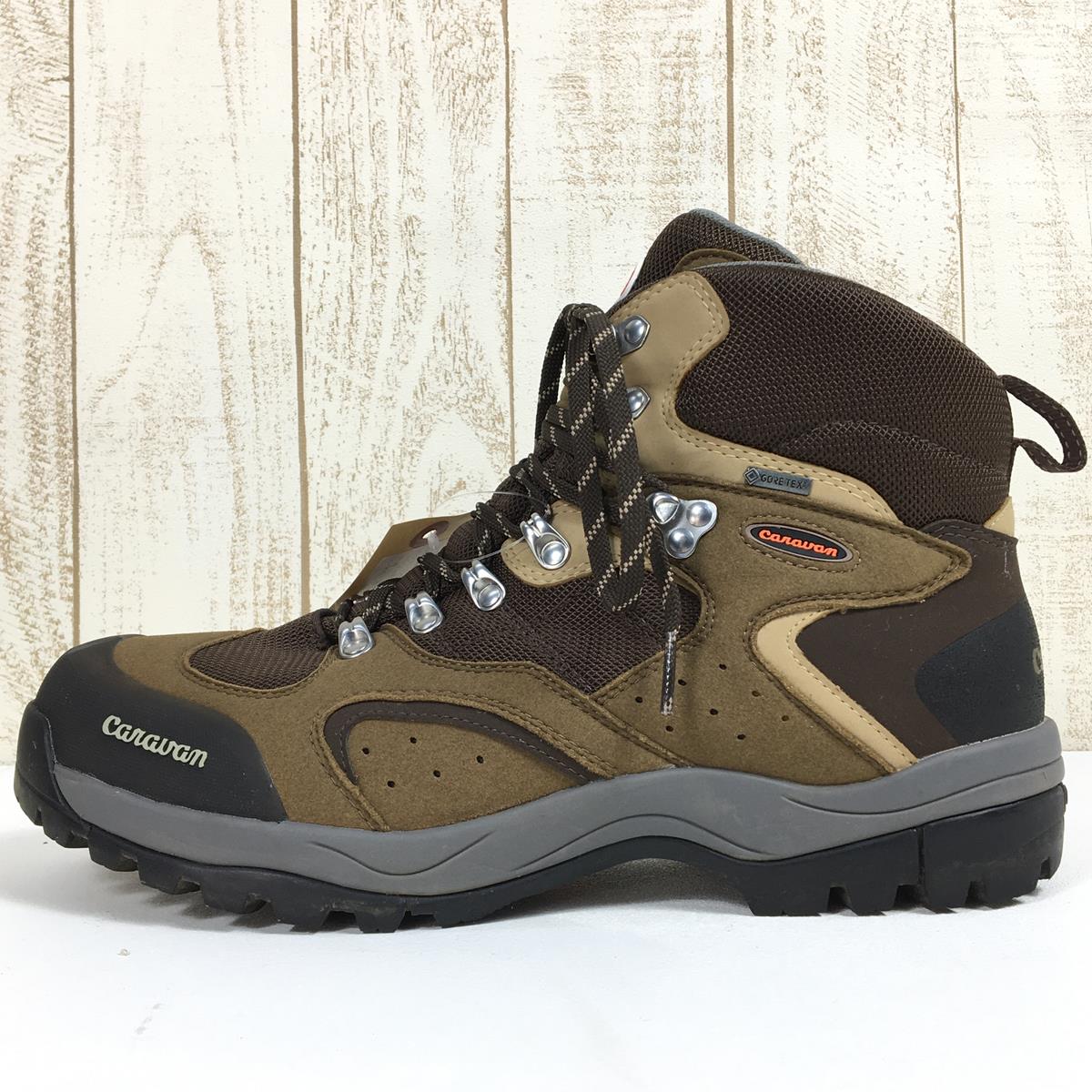 【MEN's 27.5cm】 キャラバン C1-02S トレッキングシューズ ハイカット ゴアテックス GORE-TEX CARAVAN C1_02S 440 Brown ブラウン系