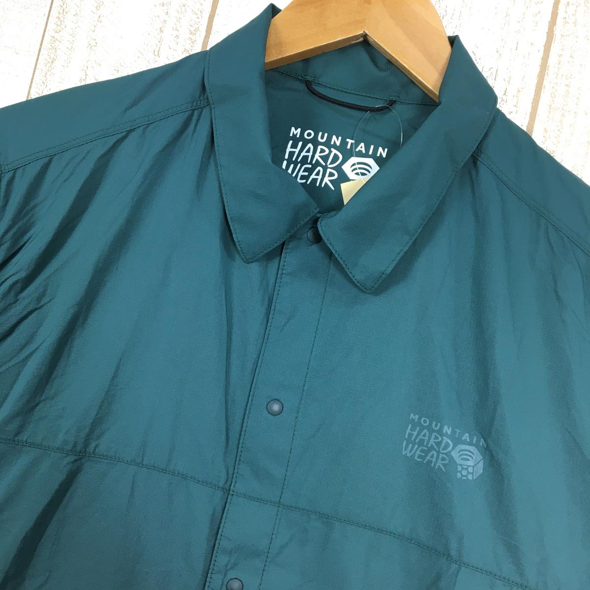 【MEN's S】 マウンテンハードウェア コア エアシェル シャツ ジャケット Kor AirShell Shirt Jacket ウィンドシェル MOUNTAIN HARDWEAR OE0400 318 Aqua Green グリーン系