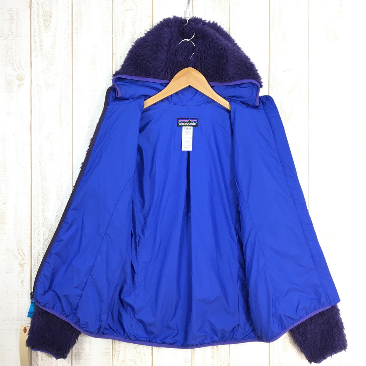 【WOMEN's XS】 パタゴニア 2014 レトロX フリース カーディガン Retro-X Fleece Cardigan 防風 パイル フーディ ジャケット 生産終了モデル 入手困難 PATAGONIA 23065 TMPL Tempest Purple パープル系