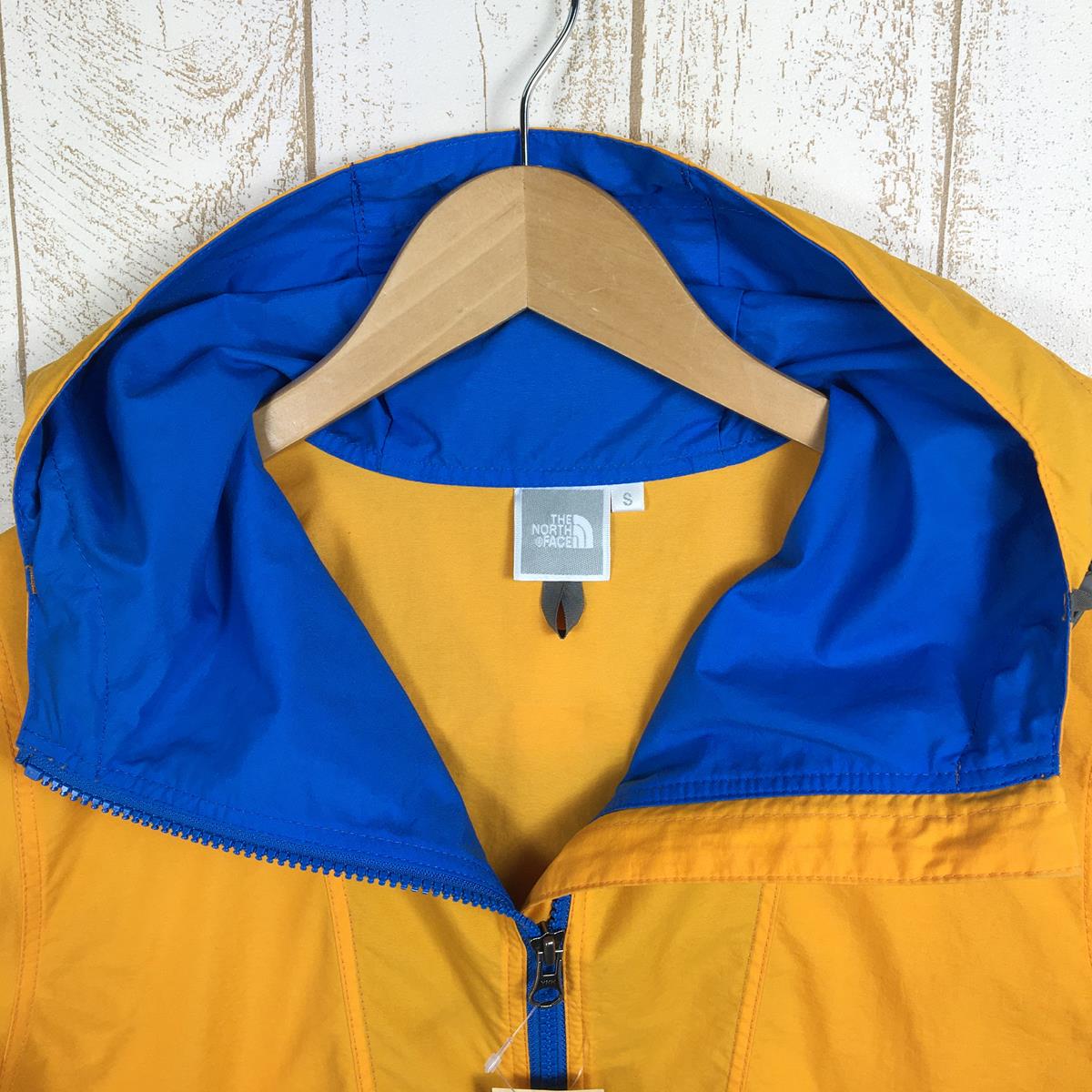 【WOMEN's S】 ノースフェイス コンパクト ジャケット Compact Jacket ウィンドシェル フーディ NORTH FACE NPW11920 RY Royal Blue / Yellow Gold オレンジ系