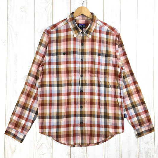 【MEN's S】 パタゴニア ロングスリーブ ピマコットン シャツ Long-Sleeved Pima Cotton Shirt PATAGONIA 53837 GTTA Grazing Tuber Tan ブラウン系