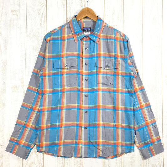 【MEN's S】 パタゴニア バックショット フランネル シャツ Buckshot Flannel Shirt ロングスリーブ ネルシャツ 生産終了モデル 入手困難 PATAGONIA 53856 ENI ブルー系