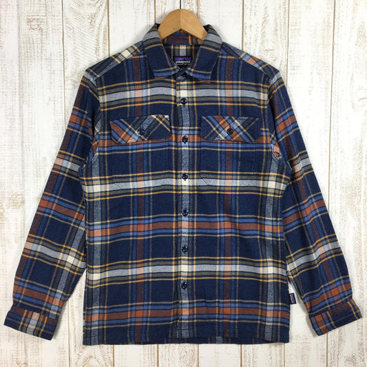 【MEN's XS】 パタゴニア フィヨルド フランネル シャツ Fjord Flannel Shirt ネルシャツ PATAGONIA 53947 DENN ネイビー系