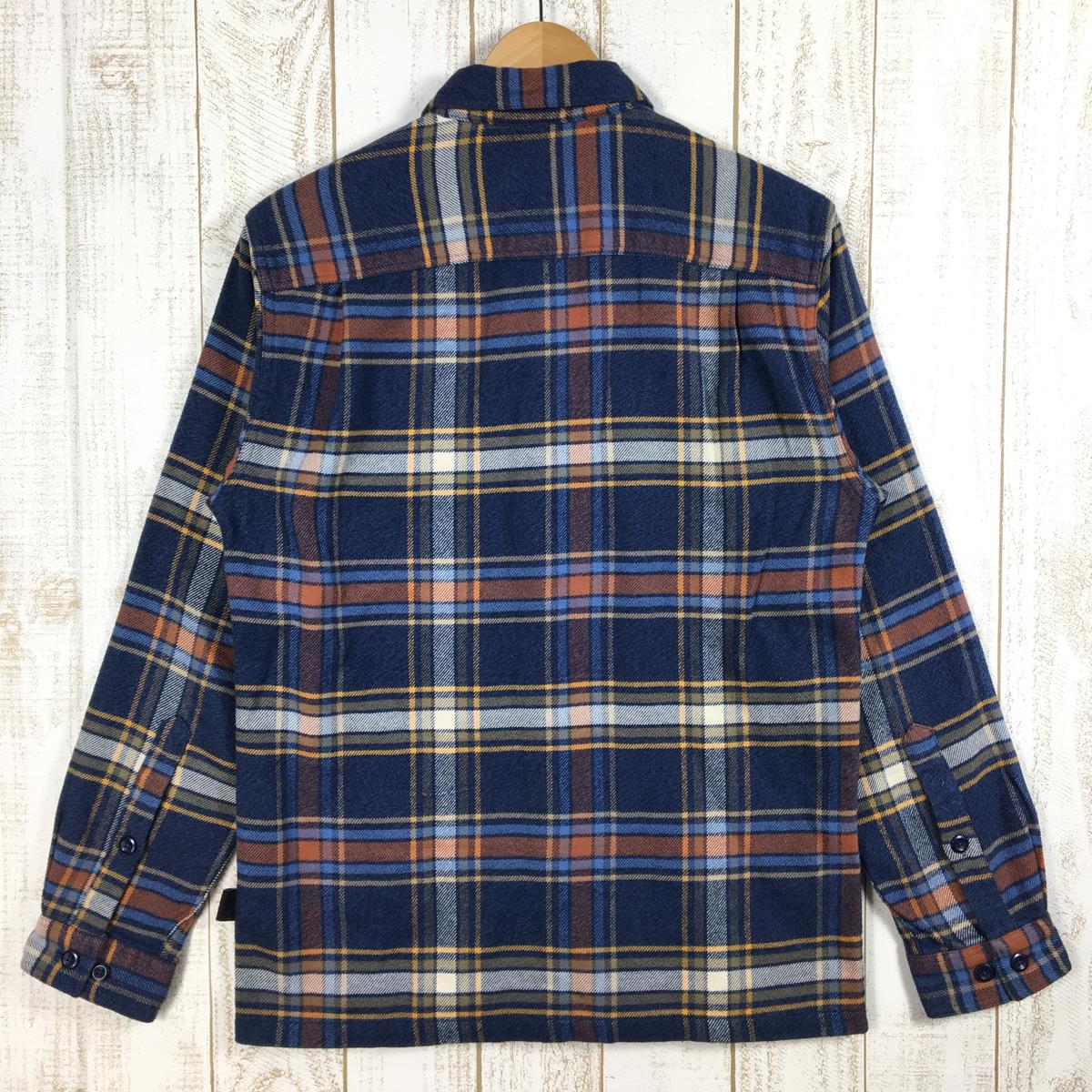 【MEN's XS】 パタゴニア フィヨルド フランネル シャツ Fjord Flannel Shirt ネルシャツ PATAGONIA 53947  DENN ネイビー系