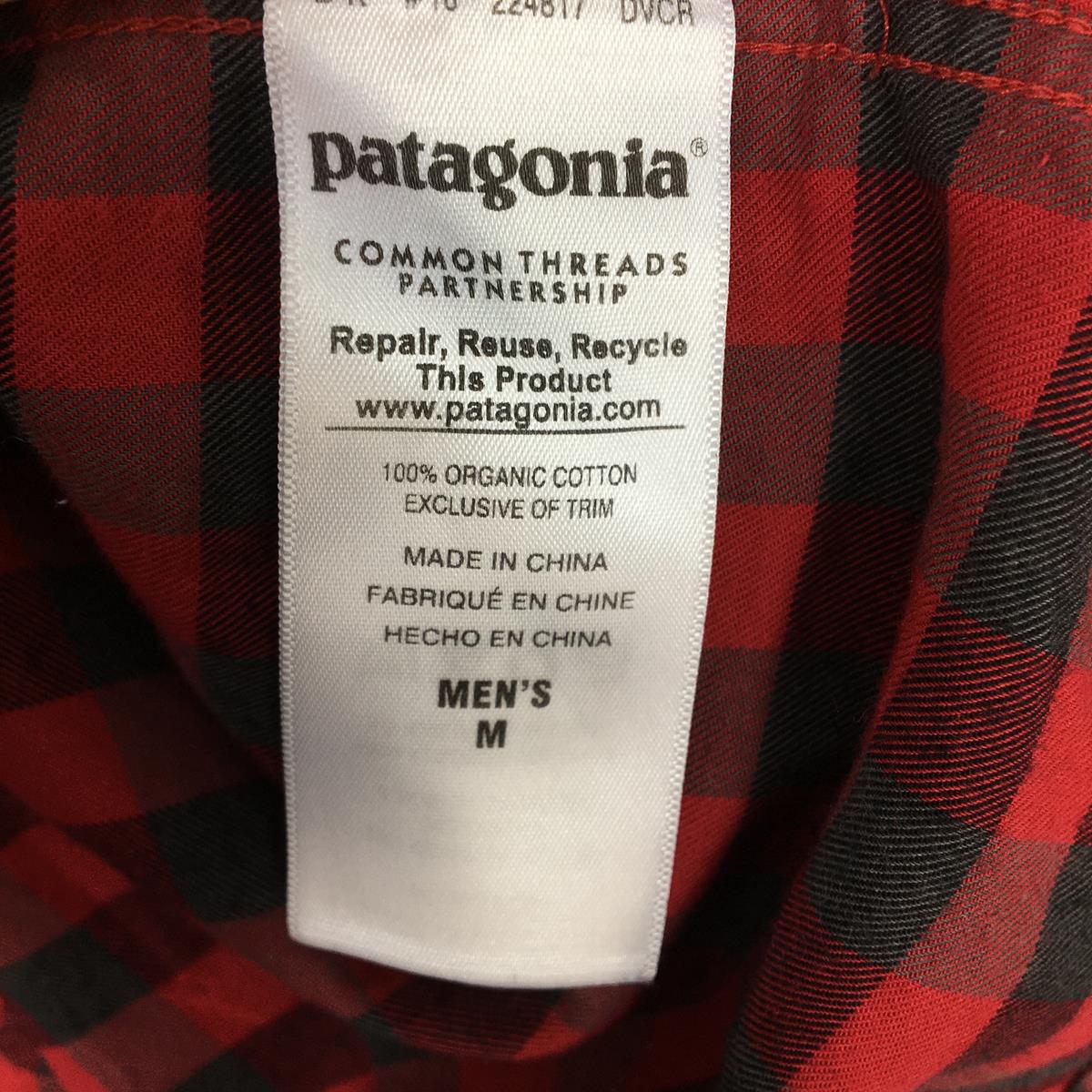 【MEN's M】 パタゴニア ロングスリーブ ピマコットン シャツ Long-Sleeved Pima Cotton Shirt PATAGONIA 53837 DVCR レッド系
