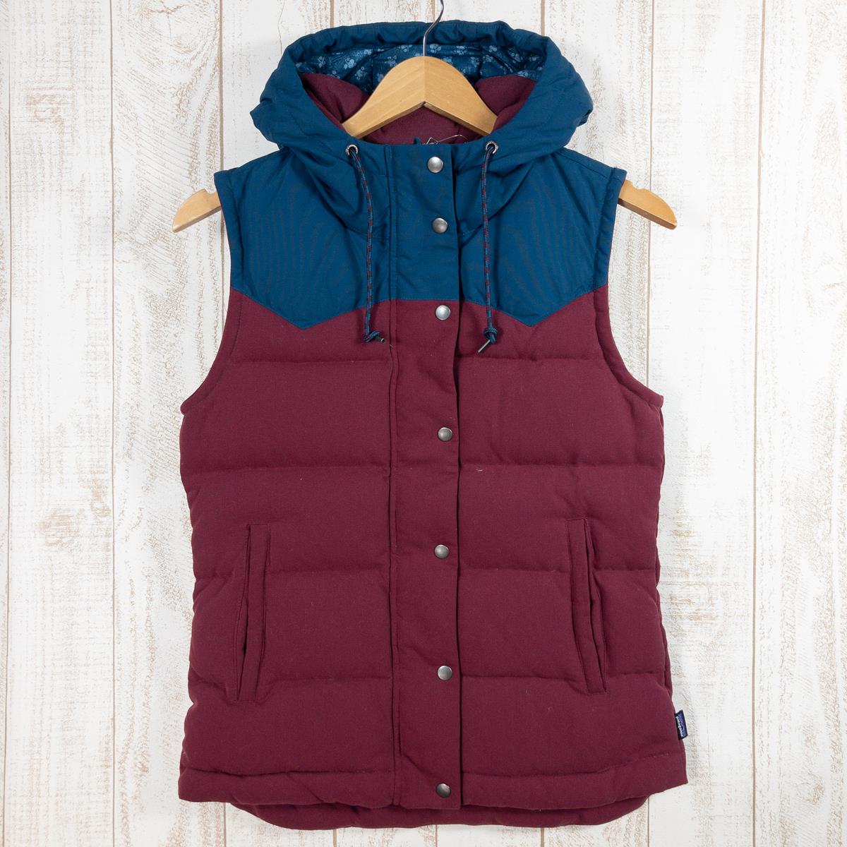 【WOMEN's XS】 パタゴニア ビヴィー フーデッド ベスト Bivy Hooded Vest 600FP ダウン フーディ 生産終了モデル 入手困難 PATAGONIA 27745 OXRD Oxide Red レッド系