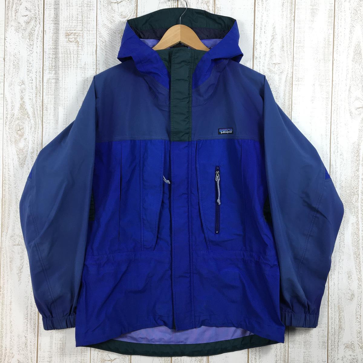 【MEN's S】 パタゴニア 1997 トーレ ジャケット Torre Jacket ハードシェル フーディ コバルト×ハンター 生産終了モデル 入手困難 PATAGONIA 83323 Cobalt / Hunter ブルー系