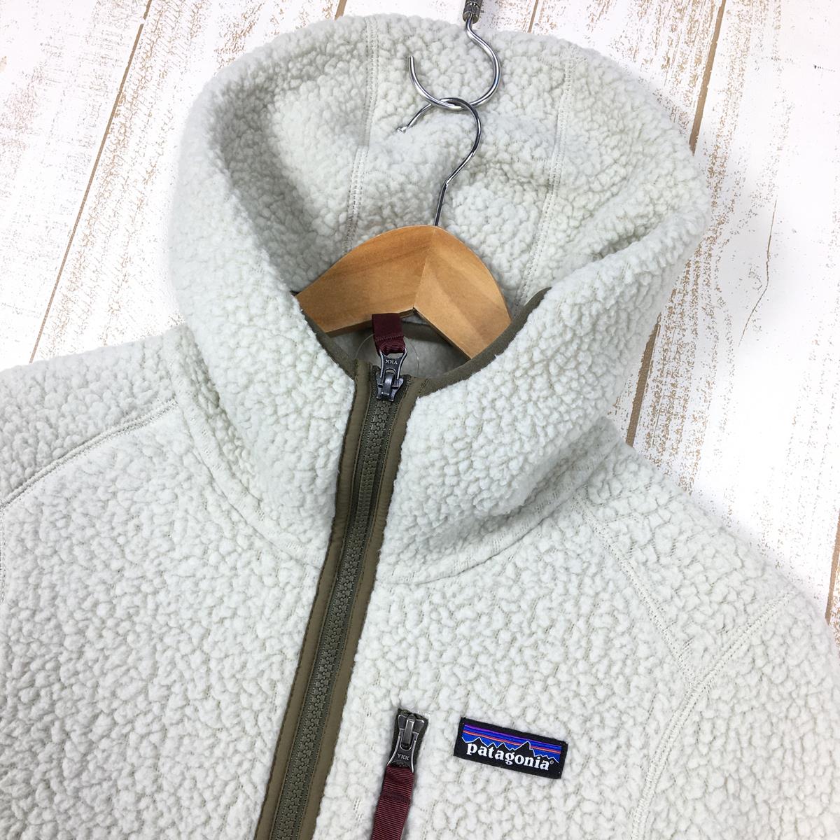 【WOMEN's XS】 パタゴニア ウィメンズ レトロ パイル フーディ Retro Pile Fleece Hoody フリース ジャケット PATAGONIA 22805 アイボリー系