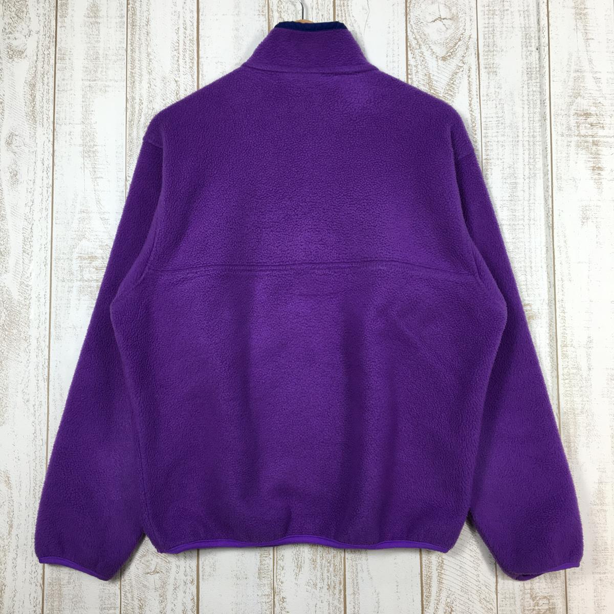 【MEN's M】 パタゴニア 1992 シンチラ スナップT プルオーバー Synchilla Snap-T Pullover  ラークスパー×サファイア アメリカ製 フリース ジャケット ビンテージ 入手困難 希少カラー PATAGONIA 25530 Larkspur /  Sapphire ...