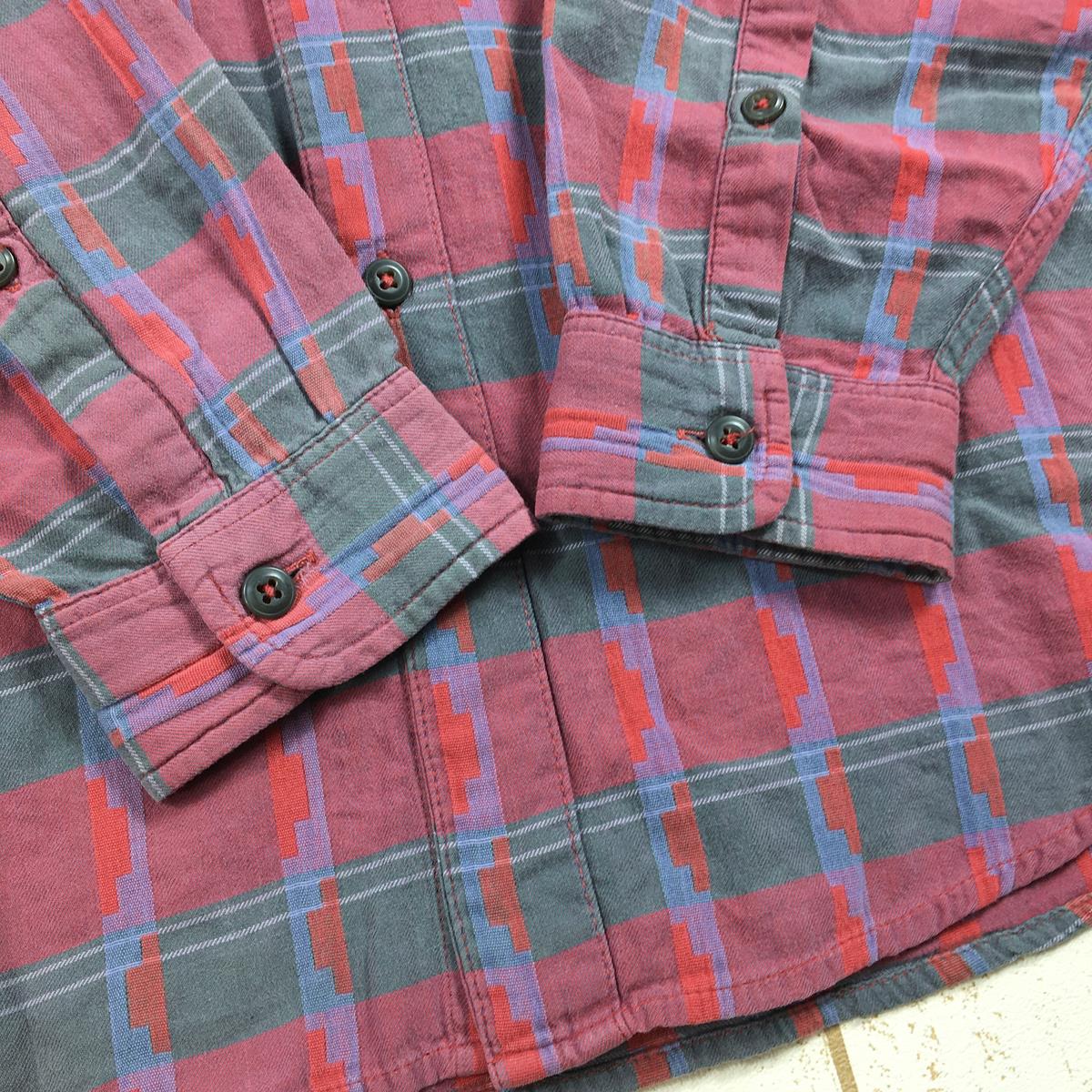 【MEN's M】 パタゴニア 1994 フランネル シャツ Flannel Shirts ネルシャツ アズテック：ブリック 雪なしタグ ビンテージ 生産終了モデル 入手困難 希少柄 PATAGONIA 53831 911 Aztec: Brick レッド系