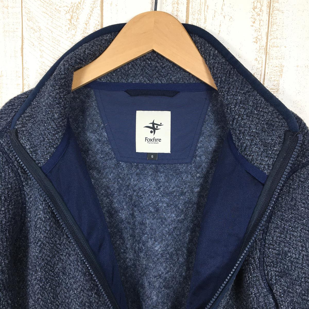 【MEN's S】 フォックスファイヤー ウェーブ フリース フルジップ Wave Fleece Full-Zip ジャケット ウール FOXFIRE 511044 ネイビー系