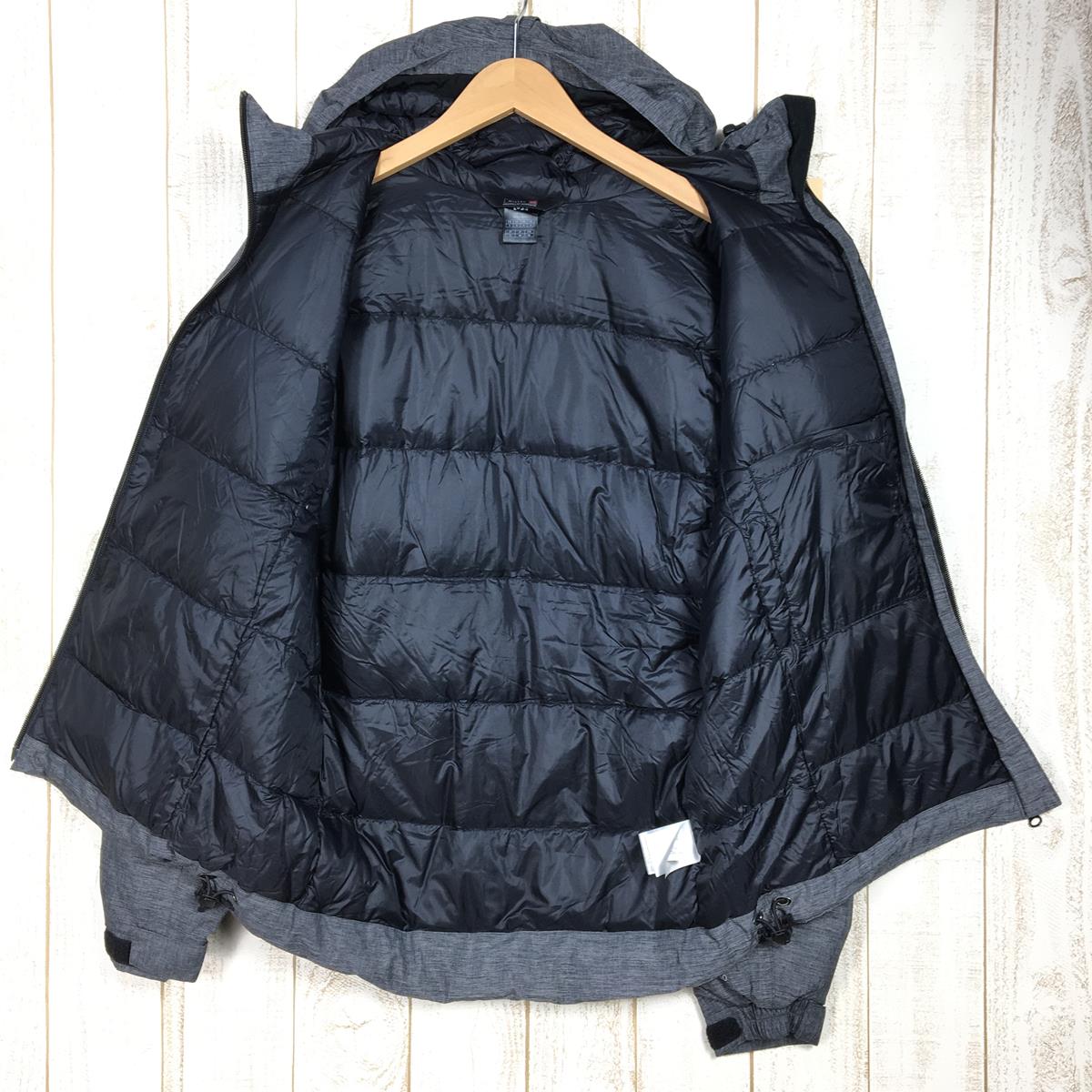 【WOMEN's S】 ミレー レショ ウォータープルーフ ダウン ジャケット Leschaux WP Down Jacket 750FP ダウン フーディ MILLET MIV01146 チャコール系