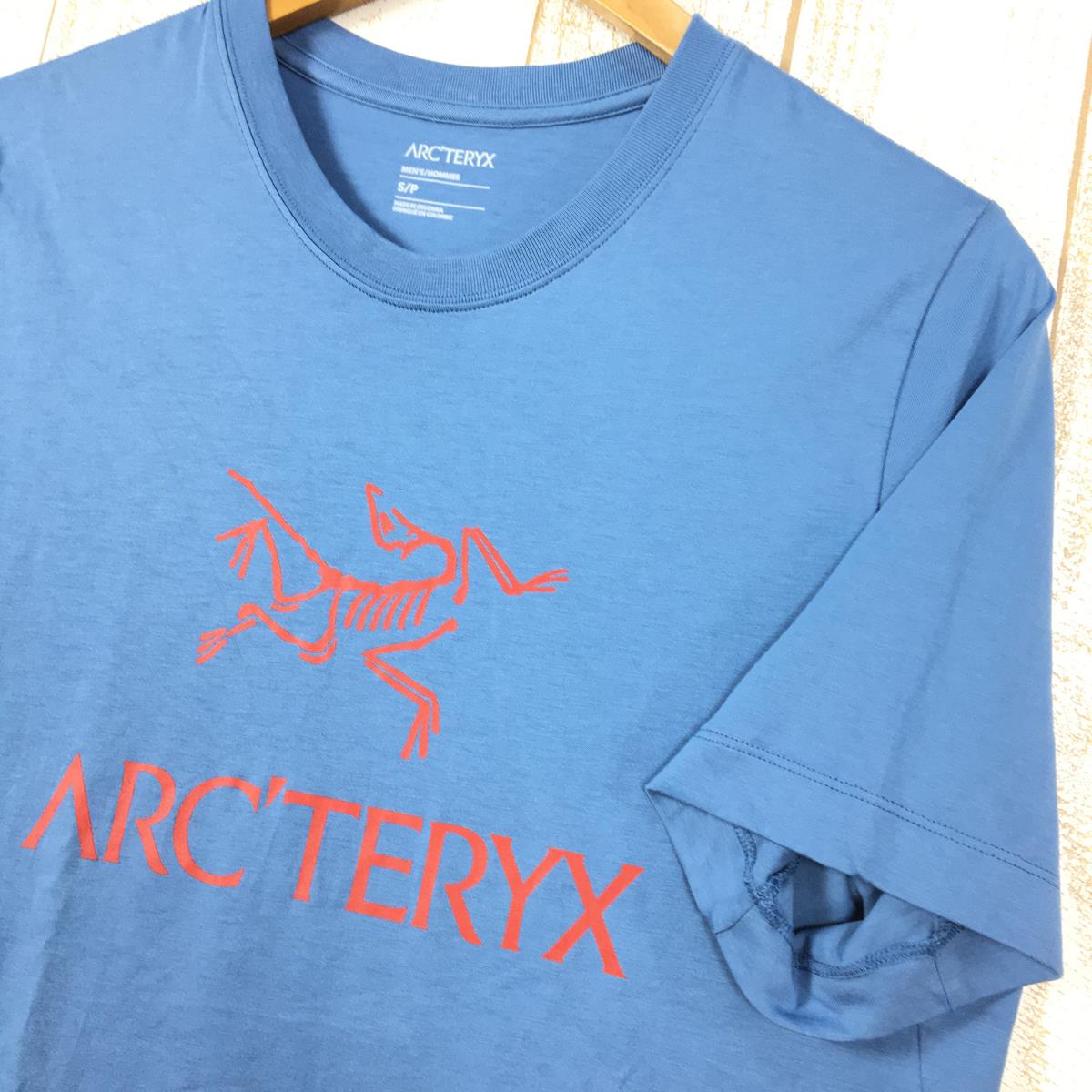 【MEN's S】 アークテリクス アークワード ロゴ ショートスリーブ Arc'Word Logo SS Tシャツ ARCTERYX X000007991 020815 Stone Wash ブルー系