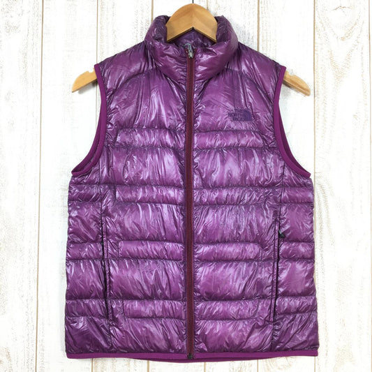 【WOMEN's M】 ノースフェイス ライトヒート ベスト Light Heat Vest 光電子ダウン NORTH FACE NDW18170 パープル系