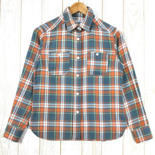 【WOMEN's M】 マーモット テラ ロングスリーブ シャツ Terra Long Sleeve Shirt フランネルシャツ ネルシャツ 速乾 MARMOT MJS-F3578W オレンジ系