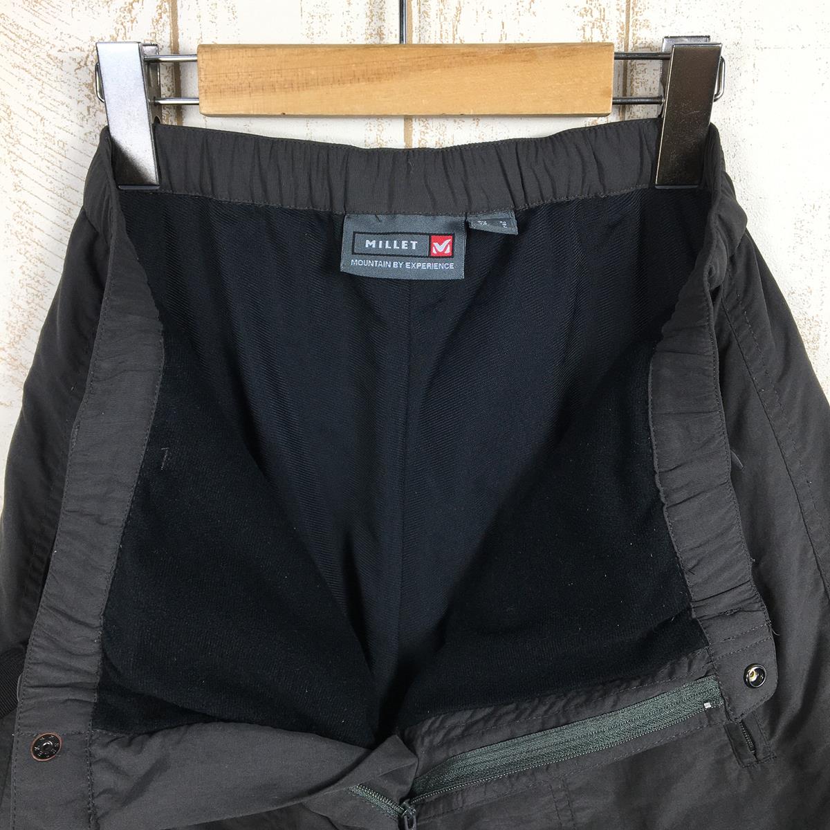 【MEN's M】 ミレー ウォーム イージー カーゴ パンツ Worm Easy Cargo Pants 秋冬向け 保温 トレッキングパンツ MILLET MIV0071 チャコール系