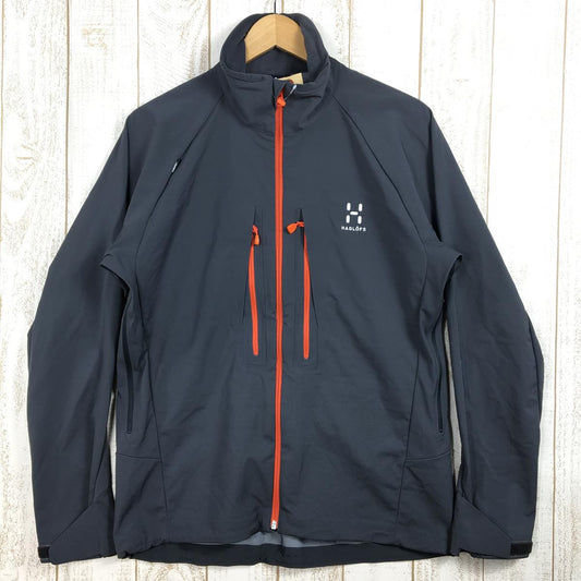 【MEN's M】 ホグロフス ロカ ライト ジャケット Roca Lite Jacket ゴアウインドストッパー防風 ソフトシェル ストレッチ 生産終了モデル 入手困難 HAGLOFS 602418 2AT MAGNETITE グレー系