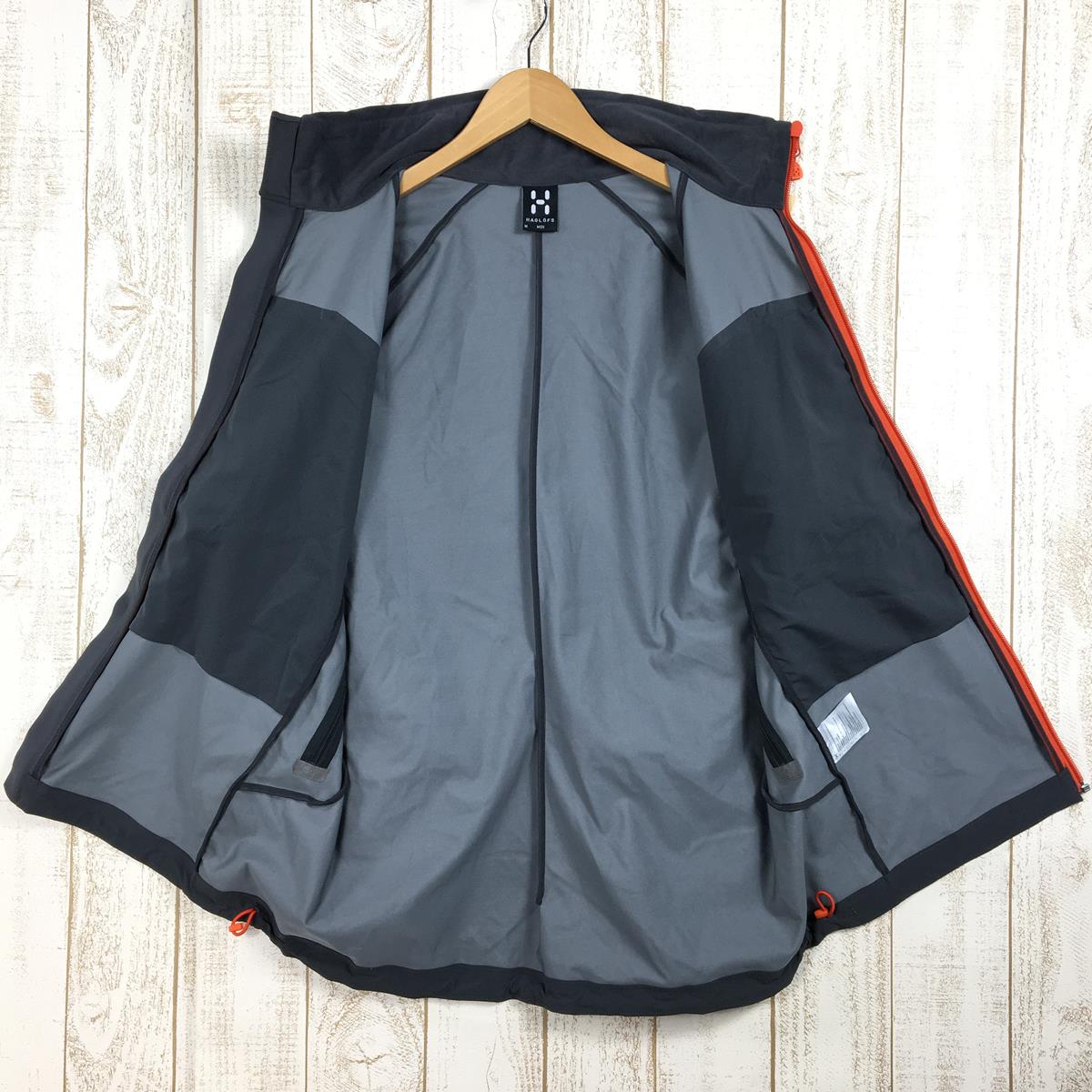 【MEN's M】 ホグロフス ロカ ライト ジャケット Roca Lite Jacket ゴアウインドストッパー防風 ソフトシェル ストレッチ  生産終了モデル 入手困難 HAGLOFS 602418 2AT MAGNETITE グレー系