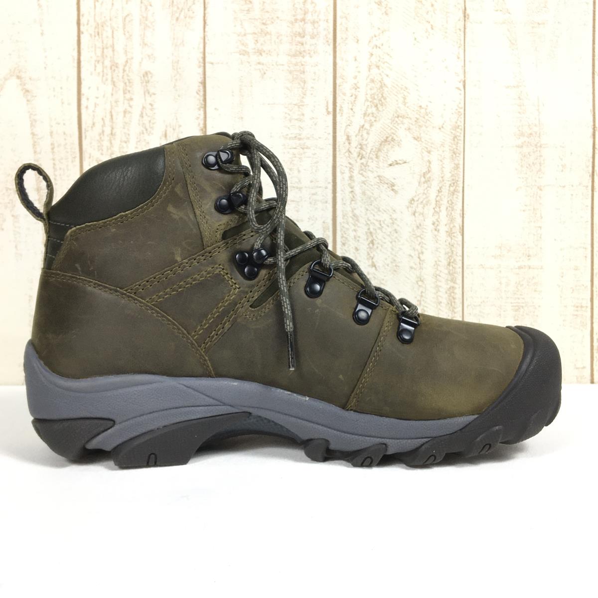 【MEN's 28.5cm】 キーン ピレニーズ Pyrenees レザー トレッキングシューズ KEEN 1026011 Dark Olive /  Forest Night グリーン系