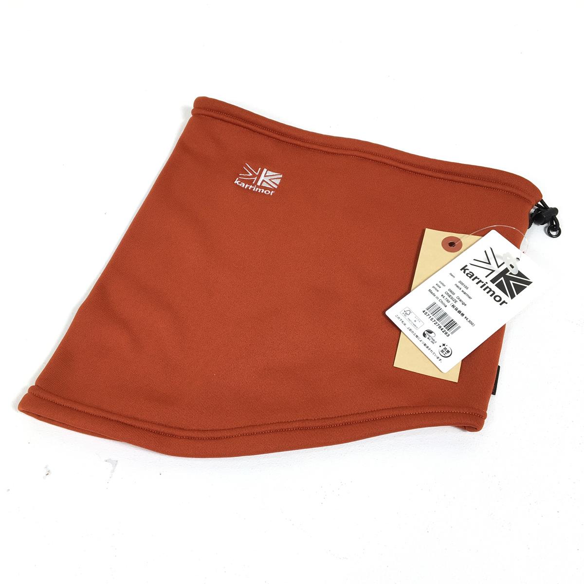 カリマー ネックウォーマー Neck Warmer ネックゲイター ポーラテックパワーストレッチ フリース KARRIMOR 200105 0900 Orange オレンジ系