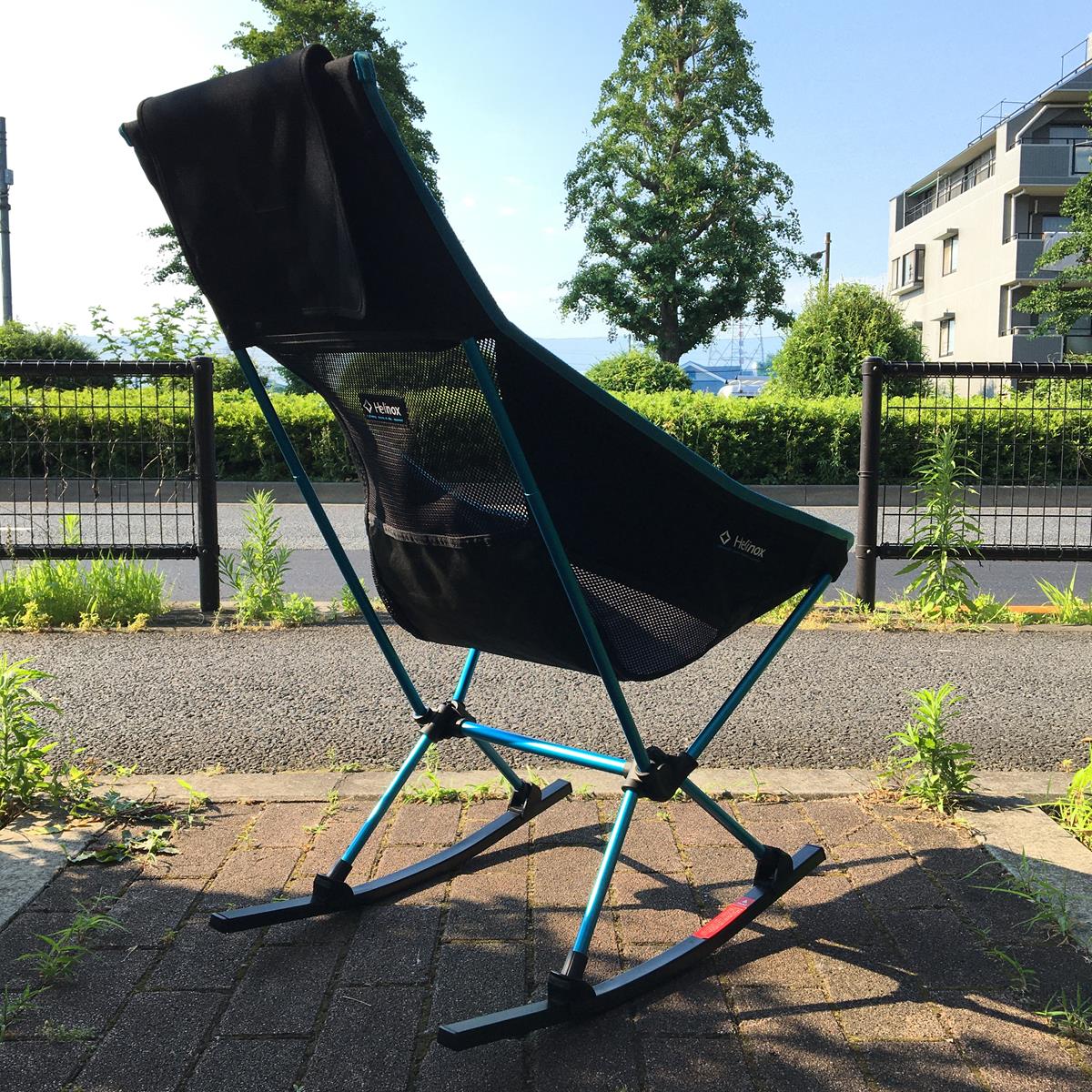 ヘリノックス チェアツー Chair Two + ロッキングフット（社外互換品） セット HELINOX 1822284 ブラック系