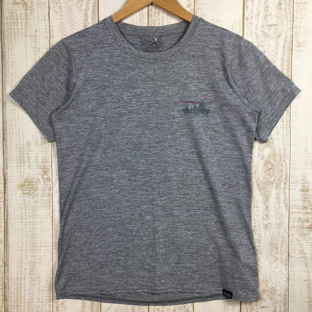 【WOMEN's XS】 パタゴニア キャプリーン クール デイリー グラフィック シャツ Capilene Cool Daily Graphic Shirt Tシャツ PATAGONIA 45250 SKFE グレー系
