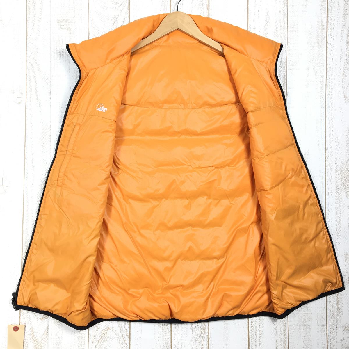 【MEN's XL】 ロウアルパイン リバーシブル ダウン ベスト Reversible Down Vest LOWE ALPINE L1102763 Black / Orange ブラック系