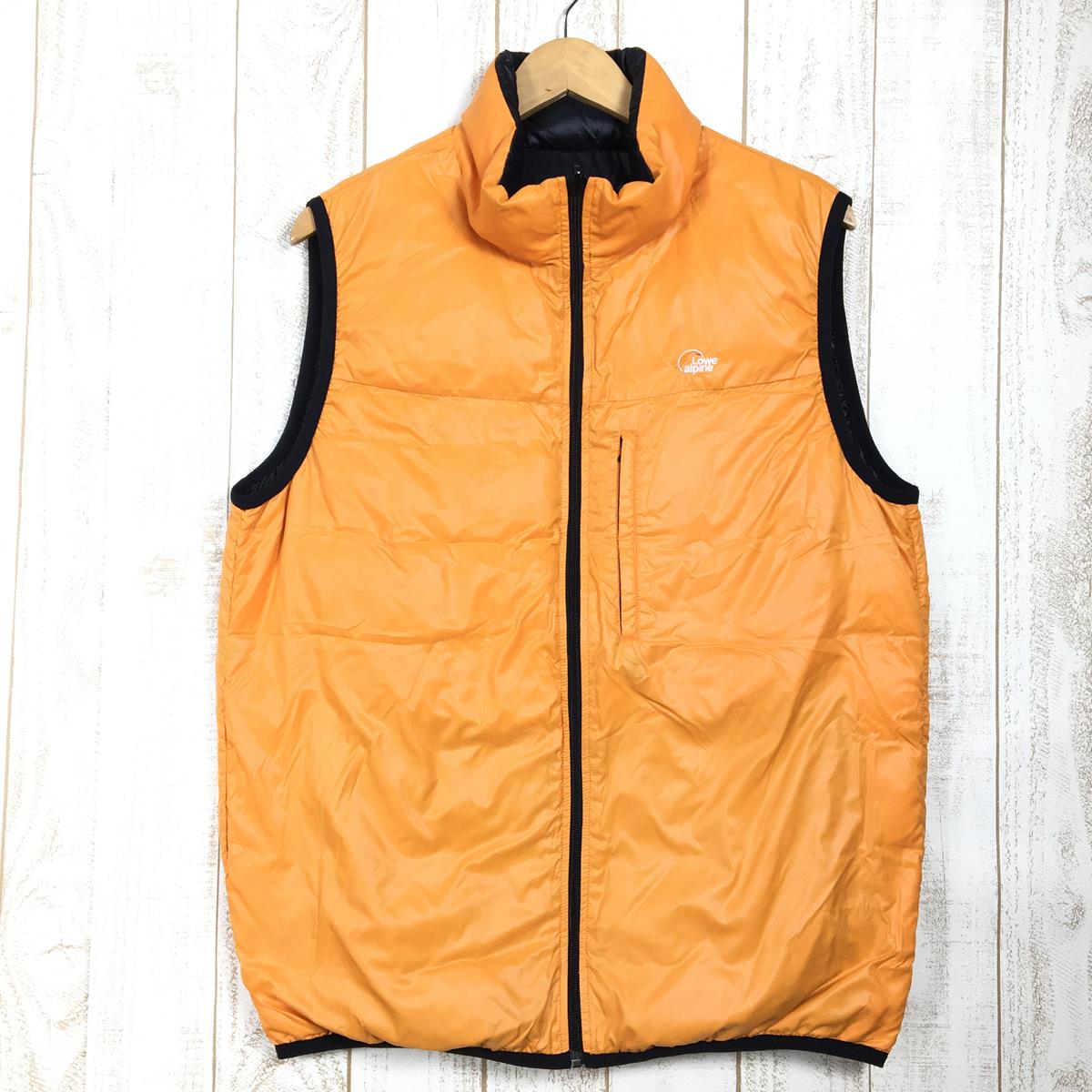 【MEN's XL】 ロウアルパイン リバーシブル ダウン ベスト Reversible Down Vest LOWE ALPINE L1102763 Black / Orange ブラック系