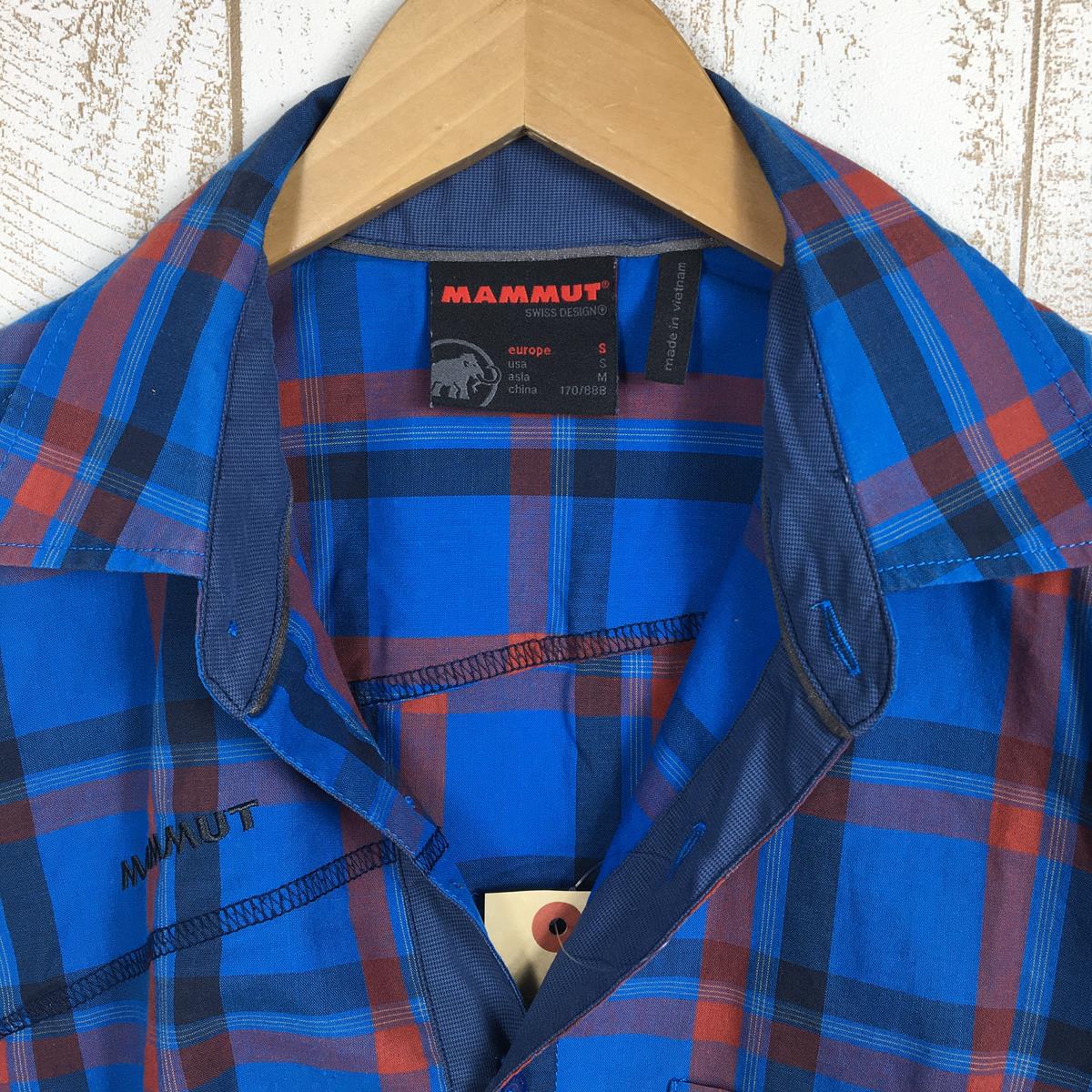 【MEN's S】 マムート パシフィック クレスト シャツ Pacific Crest Shirt ショートスリーブ MAMMUT 1030-01970 ブルー系