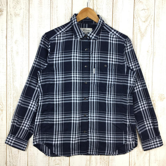 【WOMEN's L】 フォックスファイヤー トランスウェットサーマル シンプル チェック シャツ TS Simple Check Shirt FOXFIRE 8112939 ネイビー系