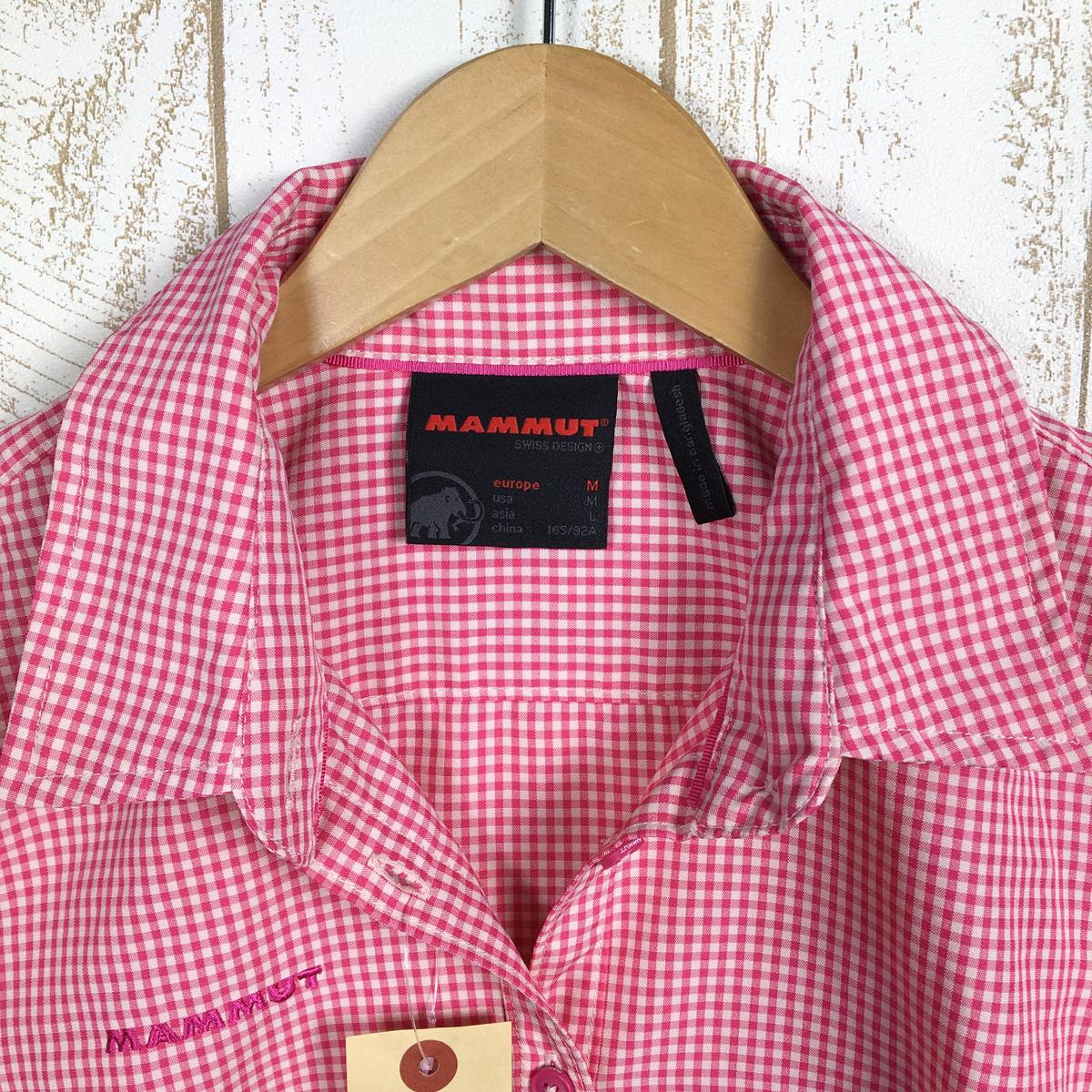 【WOMEN's M】 マムート アーダ シャツ Aada Shirt ショートスリーブ MAMMUT 1015-00021 ピンク系