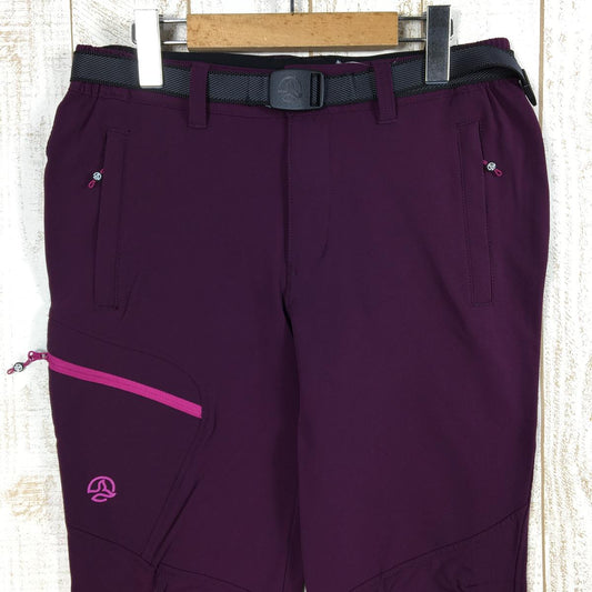 【WOMEN's M】 テルヌア ミッドウェイト ソフトシェル ウォーム パンツ Midweight Softshell Warm Pants ストレッチ 裏起毛 保温 秋冬向け TERNUA パープル系