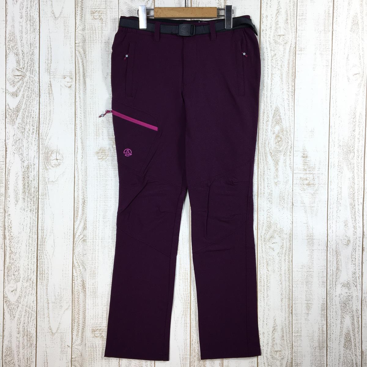 【WOMEN's M】 テルヌア ミッドウェイト ソフトシェル ウォーム パンツ Midweight Softshell Warm Pants  ストレッチ 裏起毛 保温 秋冬向け TERNUA パープル系