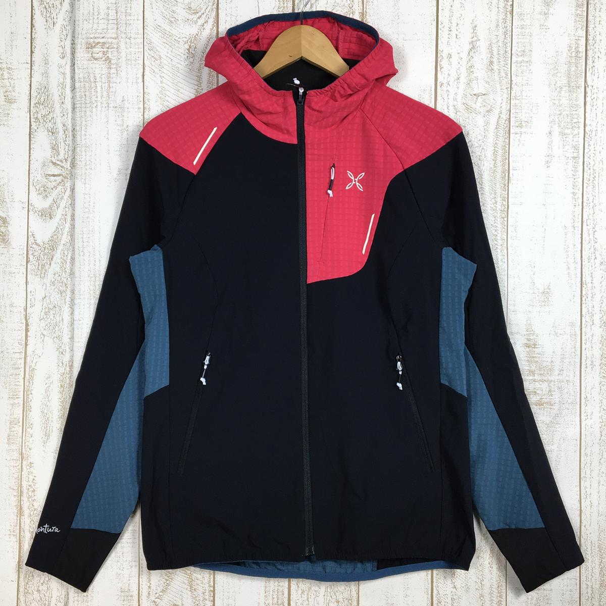 【WOMEN's L】 モンチュラ スキースタイル 2 ジャケット SKI STYLE 2 JACKET ソフトシェル フリース ハイブリッド フーディ MONTURA MJAK05W ピンク系