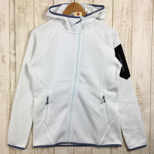 【WOMEN's L】 ミレー トリベニ フーディ ウィメンズ TRIBENI HOODIE W ニット調 フリース ジャケット MILLET MIV8570 ホワイト系