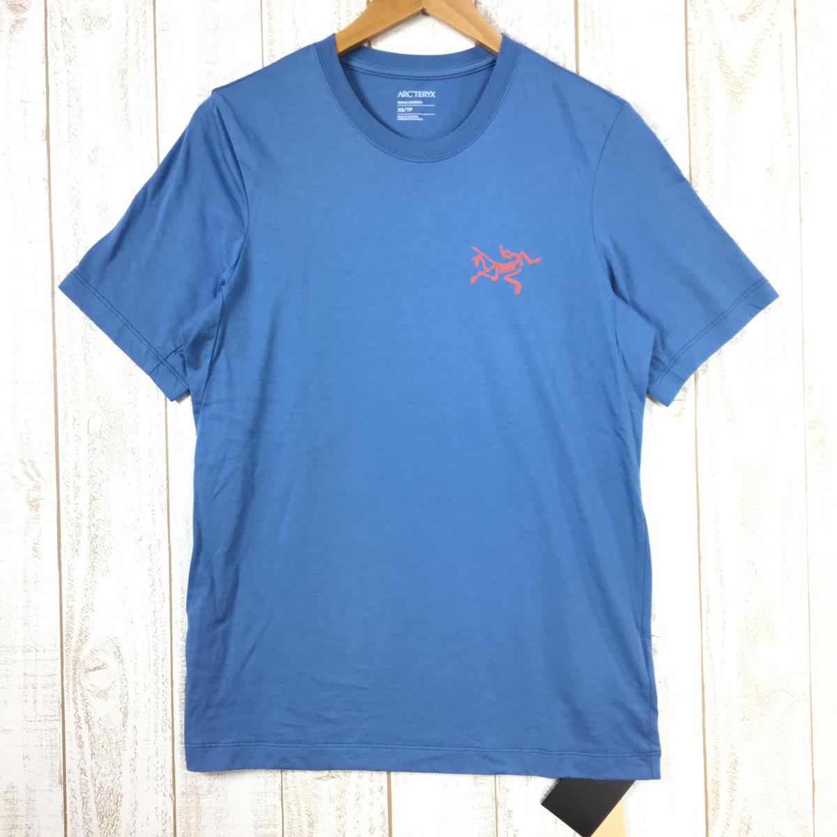 【MEN's XS】 アークテリクス アーク マルチバード ロゴ ショートスリーブ Arc Multibird Logo Short Sleeve Tシャツ ARCTERYX X000007747 020815 Stone Wash ブルー系