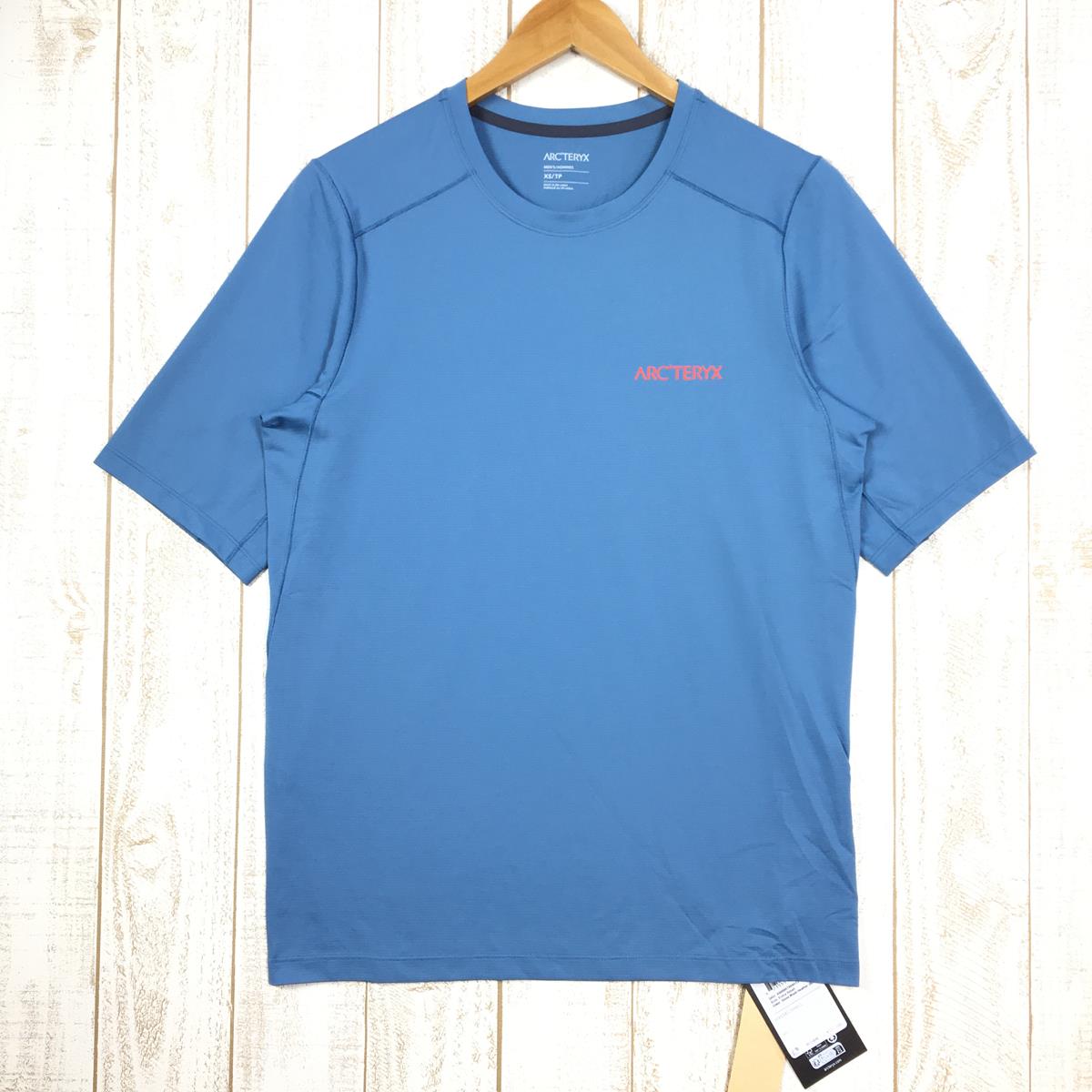 【MEN's XS】 アークテリクス コーマック アークバード ロゴ ショートスリーブ Arc'Bird Logo SS Tシャツ ARCTERYX X000007994 021147 Stone Wash Heather ブルー系