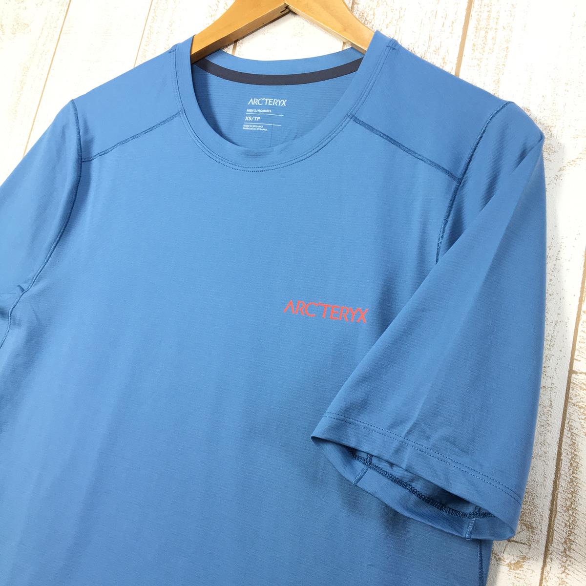 【MEN's XS】 アークテリクス コーマック アークバード ロゴ ショートスリーブ Arc'Bird Logo SS Tシャツ ARCTERYX X000007994 021147 Stone Wash Heather ブルー系