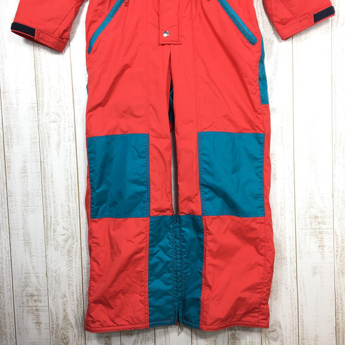 【MEN's M】 ゼロポイント by モンベル 1990s サーモライト インサレーテッド エクスペディション スーツ Thermolite Insulated Expedition Suit ワンピース つなぎ オールインワン ビンテージ 入手困難 冬季キャンプやバイク等におすすめ ZEROPOINT by MONTBELL レッド系