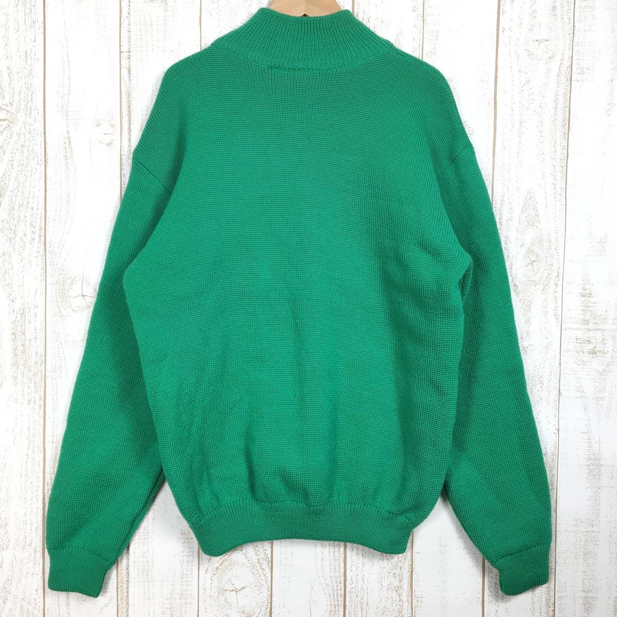 【MEN's M】 パタゴニア 1989 アルピニスト セーター Alpinist Sweater ブライトグリーン ウール ニット ジップネック ビンテージ 生産終了モデル レアカラー 入手困難 PATAGONIA 51311 Bright Green グリーン系