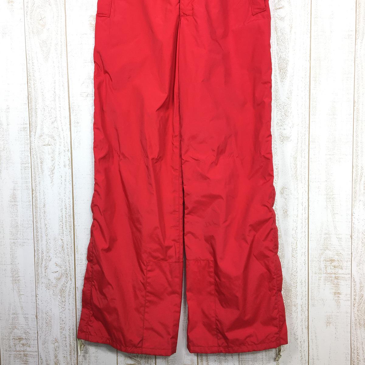 【MEN's L】 モンベル 1990s ウィックコート ビブパンツ Wick-Coat Bib-Pants スキーパンツ 旧タグ 旧ロゴ ビンテージ 入手困難 MONTBELL レッド系