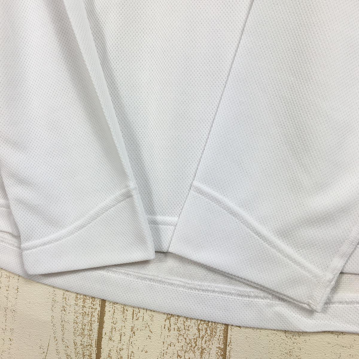【MEN's L】 モンベル クールラグラン ロングスリーブジップシャツ MONTBELL 1104693 WT White ホワイト系